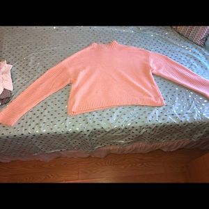 Cropped plus size sweater